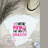 Breast Cancer Awareness "I Wear Pink For My" Bundle (SVG/PNG) (10 designs)