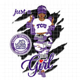 Texas Christian University "Just A Girl" Camo (SVG/PNG)