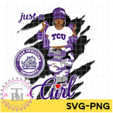 Texas Christian University "Just A Girl" Camo (SVG/PNG)