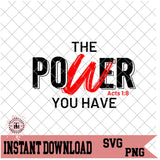 The Power You Have (SVG/PNG)