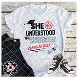 She/He Understood The Assignment Class Of 2023 Graduation (SVG/PNG)