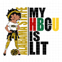 my HBCU is LIT "Alabama State University" (SVG/PNG)