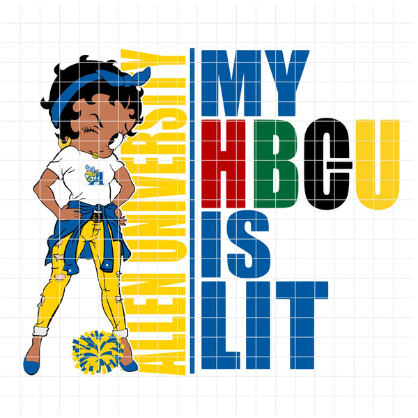 my HBCU is LIT "Allen University" (SVG/PNG)