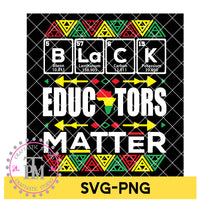 Black Educators Matter Elements (SVG/PNG)