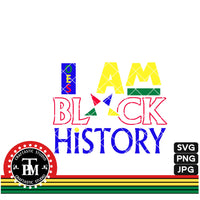 I Am Black History OES (SVG/PNG/JPG)