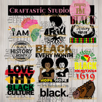 Black History Bundle (20 designs) (SVG/PNG)