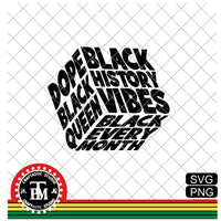 Black History Vibes Cube (SVG/PNG)