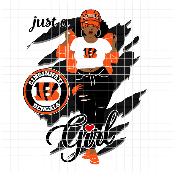 Bengals "Just A Girl" (SVG/PNG)