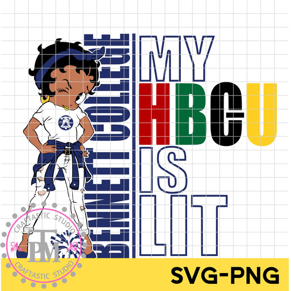 my HBCU is LIT "Bennett College" (SVG/PNG)