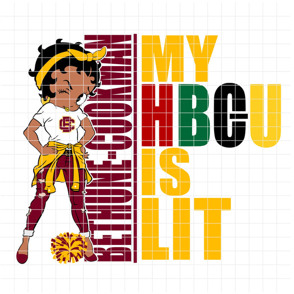 my HBCU is LIT "Bethune Cookman University" (SVG/PNG)