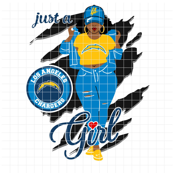 Chargers "Just A Girl" (SVG/PNG)