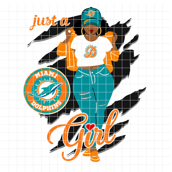 Dolphins "Just A Girl" (SVG/PNG)