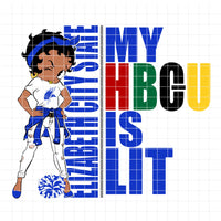 my HBCU is LIT "Elizabeth City State University" (SVG/PNG)