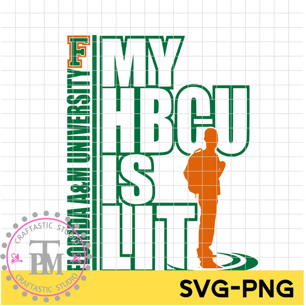 Male Backpack my HBCU is LIT "FAMU" (SVG/PNG)