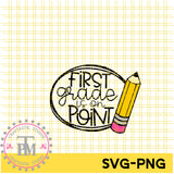 First Grade Is On Point Bundle (SVG/PNG)