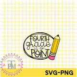 Fourth Grade Is On Point Bundle (SVG/PNG)