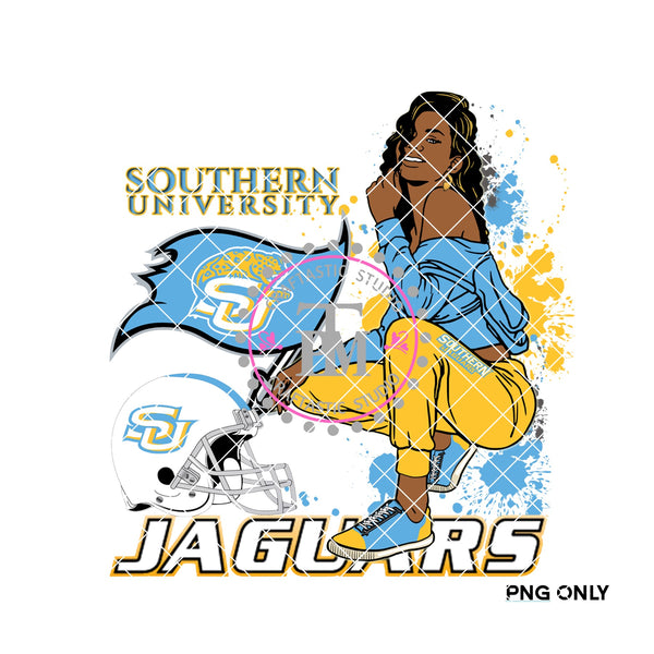 HBCU Southern University Girl  (PNG ONLY)