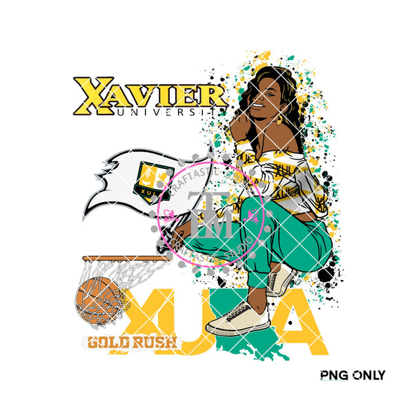 HBCU Xavier University of Louisiana Girl  (PNG ONLY)