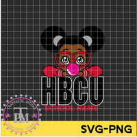 Peek A Boo HBCU Girl (SVG/PNG)