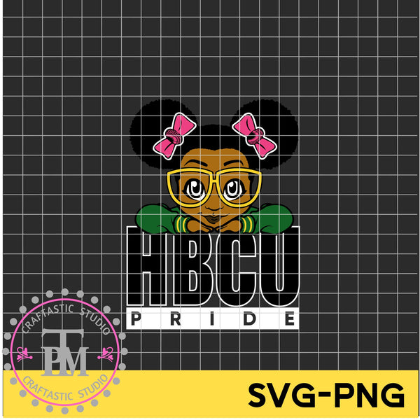 Peek A Boo HBCU Pride Girl (SVG/PNG)