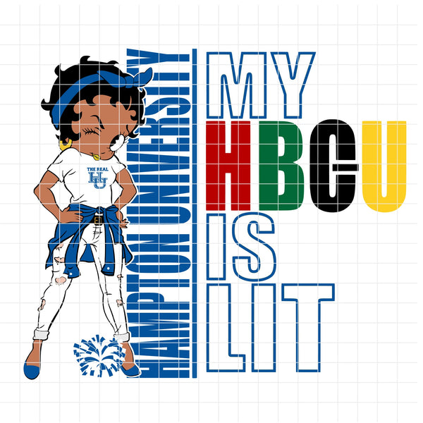 my HBCU is LIT "Hampton University" (SVG/PNG)