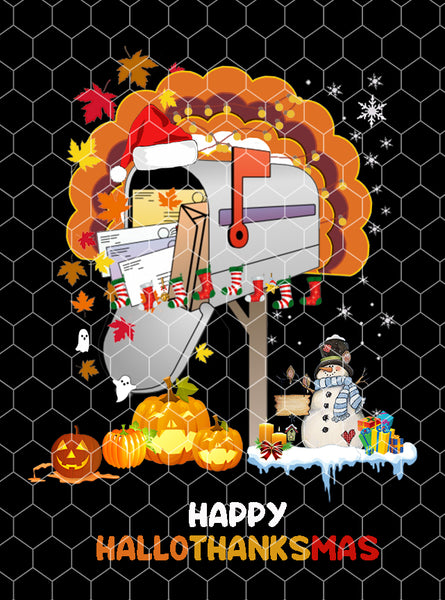 Happy HalloThanksMas Mailbox  (PNG ONLY)