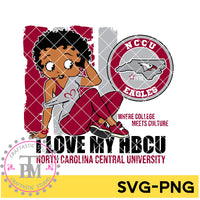 I Love My HBCU NCCU (SVG/PNG)