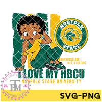 I Love My HBCU Norfolk State University (SVG/PNG)