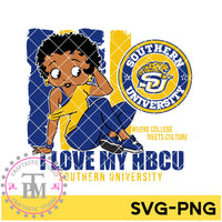 I Love My HBCU Southern University (SVG/PNG)