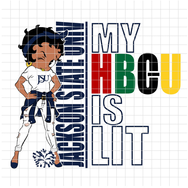 my HBCU is LIT "Jackson State University" (SVG/PNG)