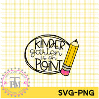 Kindergarten Is On Point Bundle (SVG/PNG)