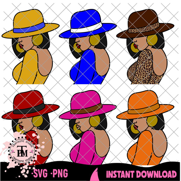 Lady in Hat (SVG/PNG)