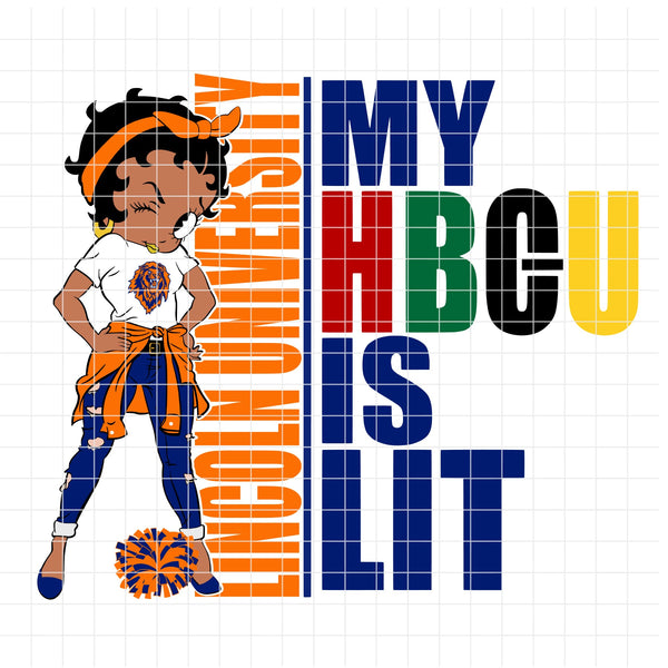 my HBCU is LIT "Lincoln University" (SVG/PNG)