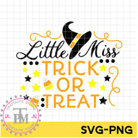 Little Miss "Trick or Treat" (SVG/PNG)