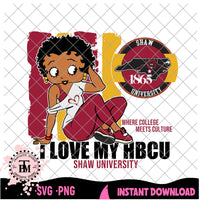 I Love My HBCU SHAW UNIVERSITY (SVG/PNG)