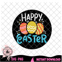 Happy Easter Eggs (SVG/PNG)