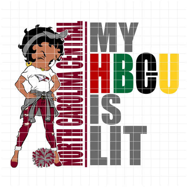 my HBCU is LIT "NC Central University" (SVG/PNG)