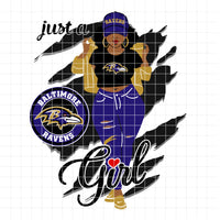 Ravens "Just A Girl" (SVG/PNG)