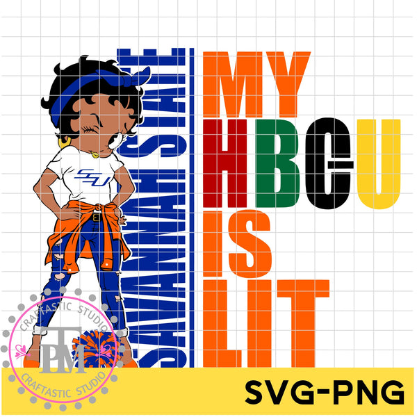 my HBCU is LIT "Savannah State University" (SVG/PNG)