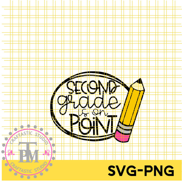 Second Grade Is On Point Bundle (SVG/PNG)