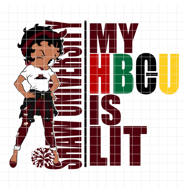 my HBCU is LIT "Shaw University" (SVG/PNG)