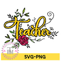 Teacher Flower (SVG/PNG)