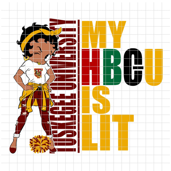 my HBCU is LIT "Tuskegee University" (SVG/PNG)