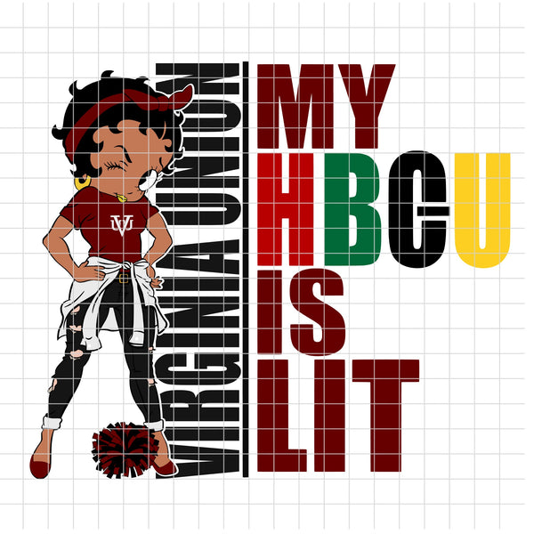 my HBCU is LIT "Virginia Union University" (SVG/PNG)