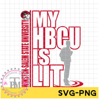 Male Backpack my HBCU is LIT "Winston-Salem State University" (SVG/PNG)