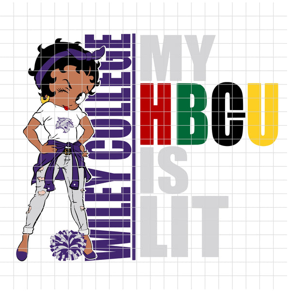 my HBCU is LIT "Wiley College" (SVG/PNG)