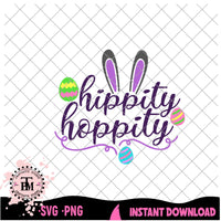 Hippity Hoppity Ears (SVG/PNG)