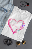 I'm A Survivor Heart Butterflies (Breast Cancer)