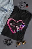 I'm A Survivor Heart Butterflies (Breast Cancer)