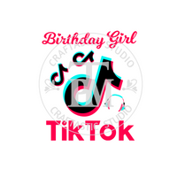 Tik Tok Birthday Girl Headphones (SVG/PNG)